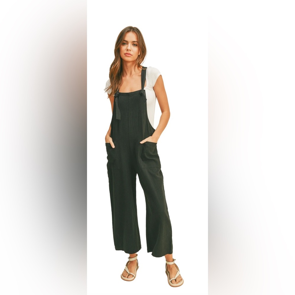 NWT Miou Muse black jumpsuit- Roolee